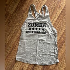 Zumba Fitness Instructor Gray Tank Top